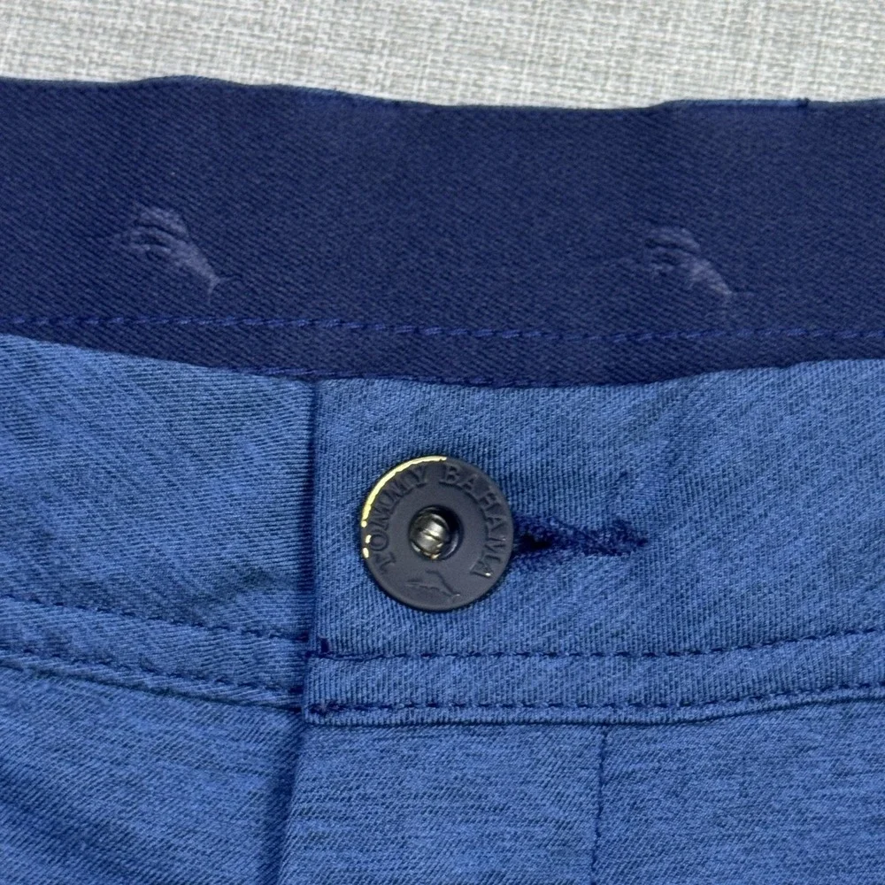 Tommy Bahama Chip Shot Golf Pants Mens 38x30 Blue Polyester Spandex Stretch